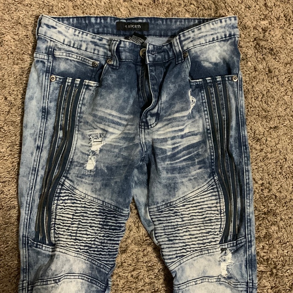 These Pants Tuff! Great Quality very look alike to designer! Like NEW